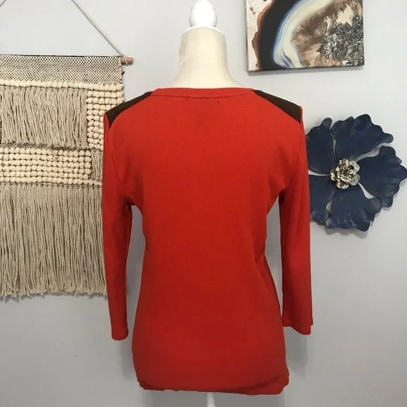 Vintage Ralph Lauren leather detail top - Picture 3 of 7